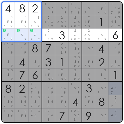sudoku naked pairs technique